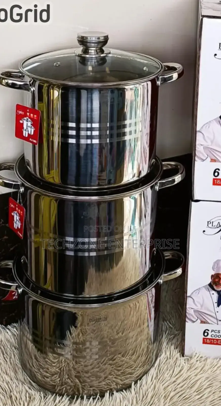 *Heavy Duty Platinum 6 Pieces Cookware*
