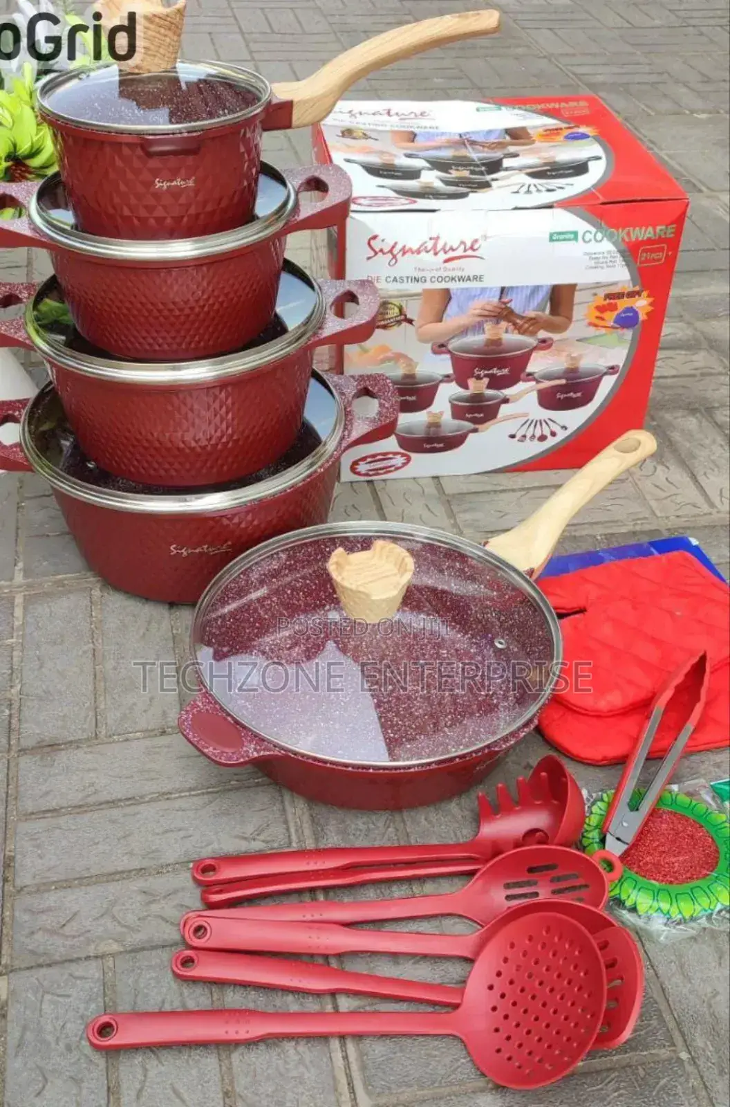 *Signature 21 PCS Die Cast Cookware Set*
(Sg-DCCSD-21) 
