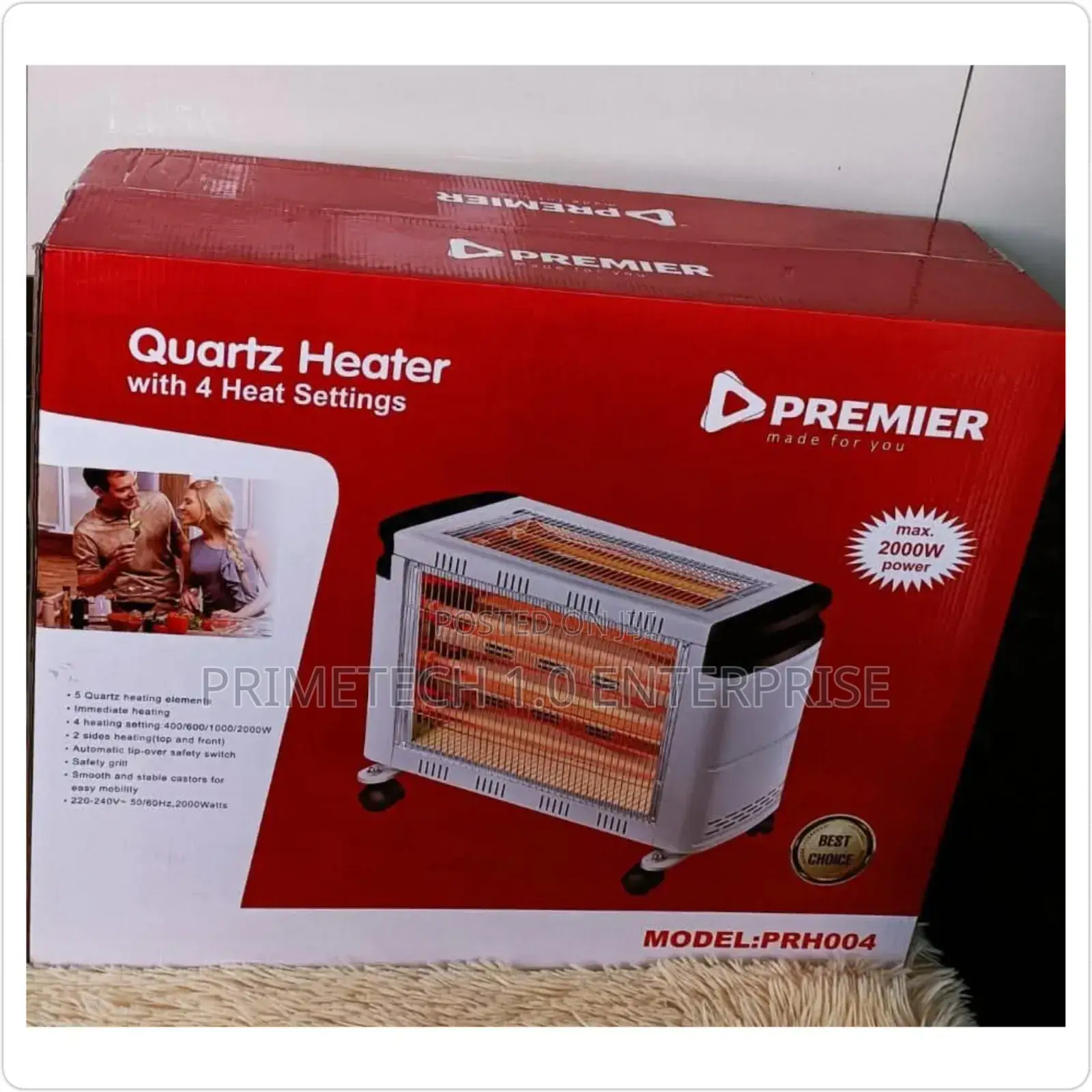 Premier Quartz Room Heater-2000watts