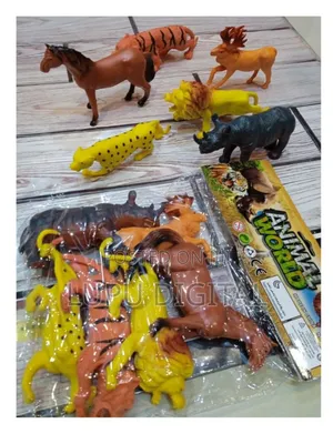 6 Pieces Toy Domestic and Wild Animals Available