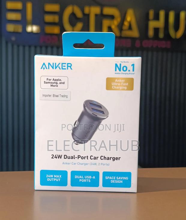 Anker 24w Dual Port Car Charger New Sealed