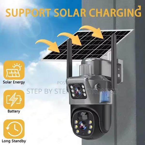 Human Movement Detection 4g PTZ Rotating Solar CCTV Camera