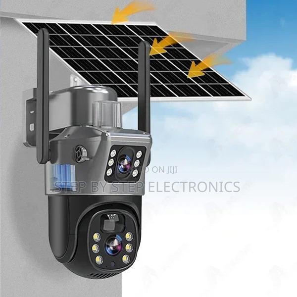 Full Color Night Vision 4g PTZ Rotating Solar CCTV Camera