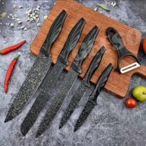 Black Granite 6pc Set of Knives