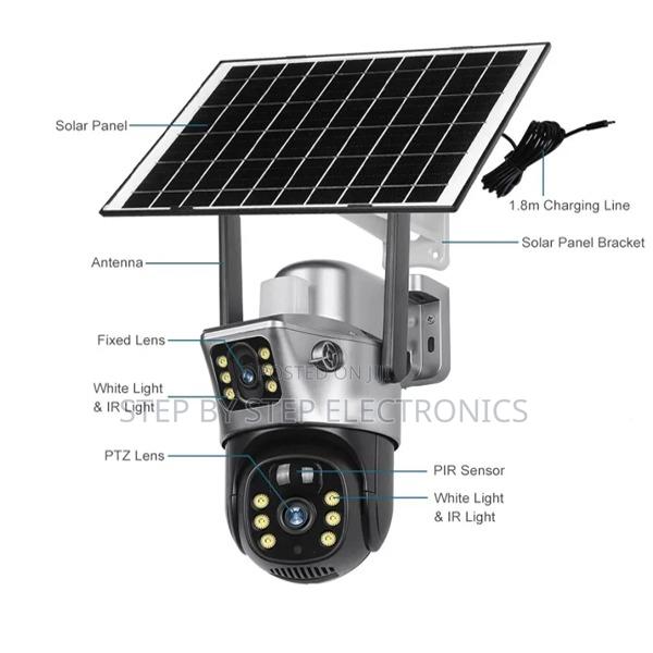 Auto Human Tracking 4g PTZ Rotating Solar CCTV Camera - main view