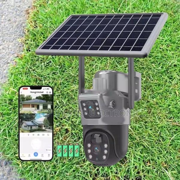 Pan and Tilt Monitoring 4g PTZ Rotating Solar CCTV Camera