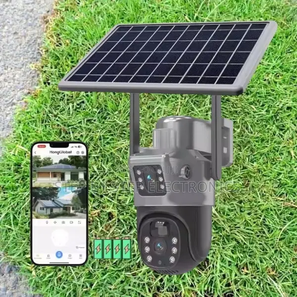 Pan and Tilt Monitoring 4g PTZ Rotating Solar CCTV Camera