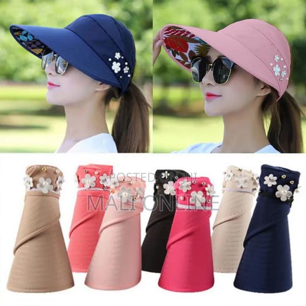 Foldable Women Sun Protection Summer Cap - thumbnail 2