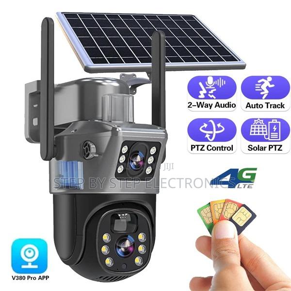 Easy Installation 4g PTZ Rotating Solar CCTV Camera