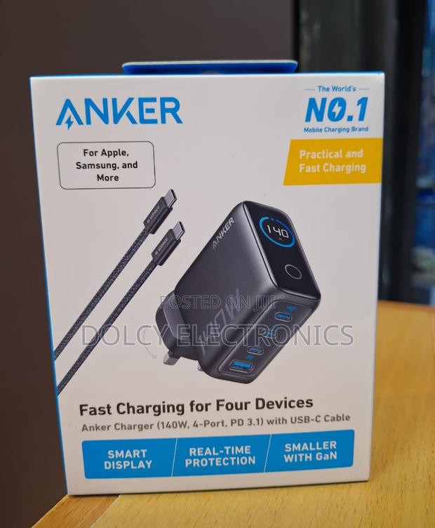 Anker Laptop Charger (140w, 4-port, Pd 3.1) With Usb-c Cable - main view