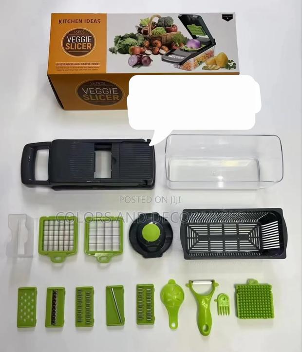 16pc Veggie Cutter Slicer Dicer Chopper Now Available - thumbnail 3
