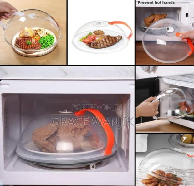 *Microwave Food Cover With a Handle