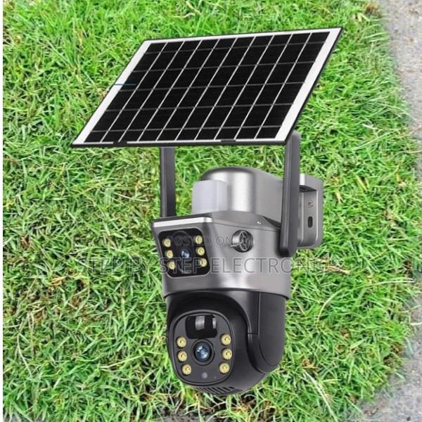 4g PTZ Rotating Solar CCTV Camera With 2 Lenses Cameras
