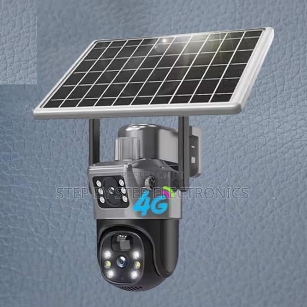 Built-in Infrared Leds 4g PTZ Rotating Solar CCTV Camera