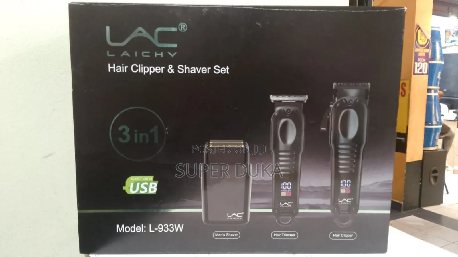 Lac Laichy Hair Clipper Shaver Set, a 3-in-1 Grooming Kit