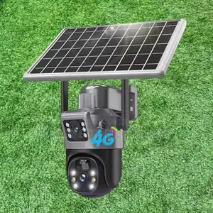 Smartphone App Control 4g PTZ Rotating Solar CCTV Camera