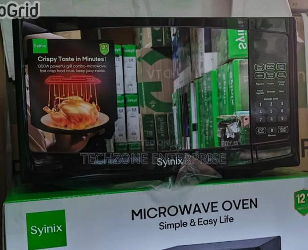 Syinix Microwave Oven 20l Capacity With Grill, Black  - main view