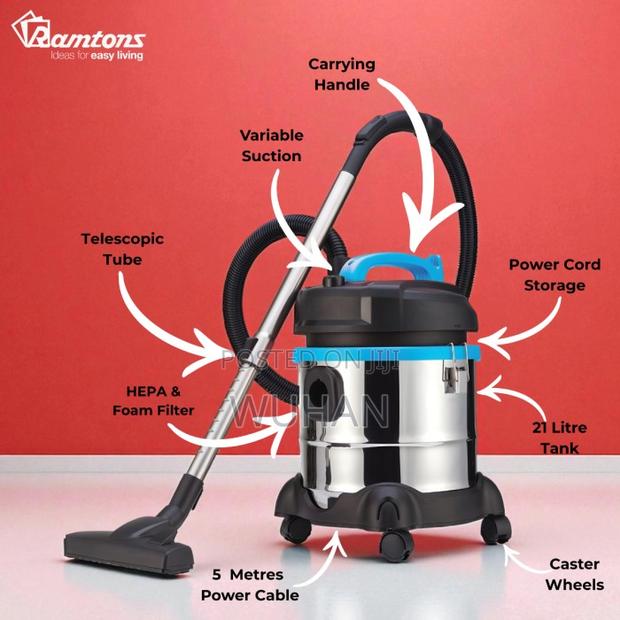 Ramtons 21 Litres Wet and Dry Vacuum Cleaner - thumbnail 3