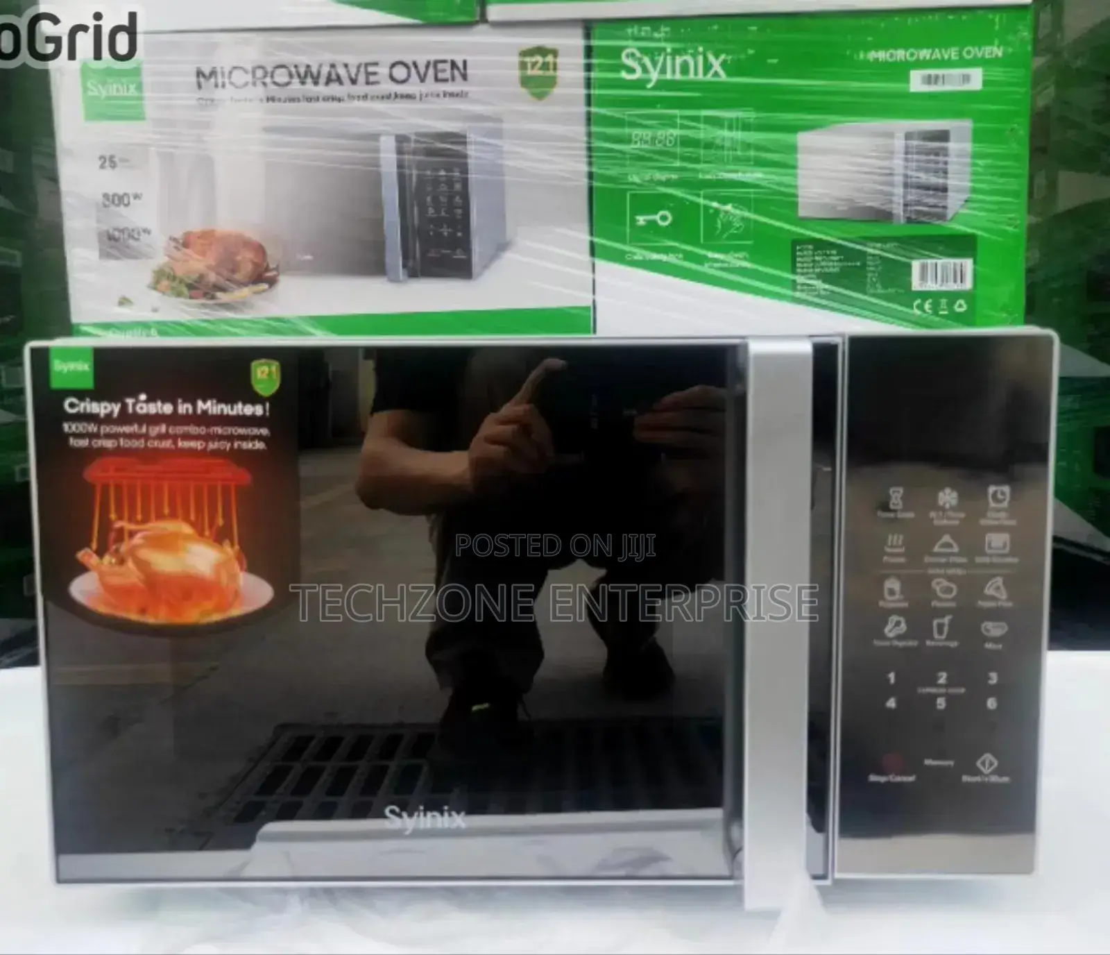 Syinix 25l Digital Microwave Oven 360 Rotating Plate