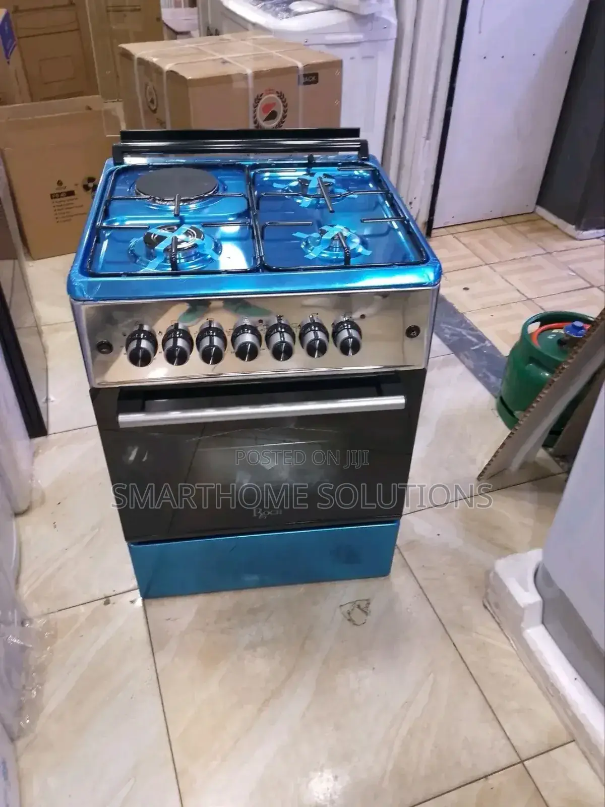 Roch 3gas, 1hotplate 60*60 Auto Ignition 60l Electric Oven