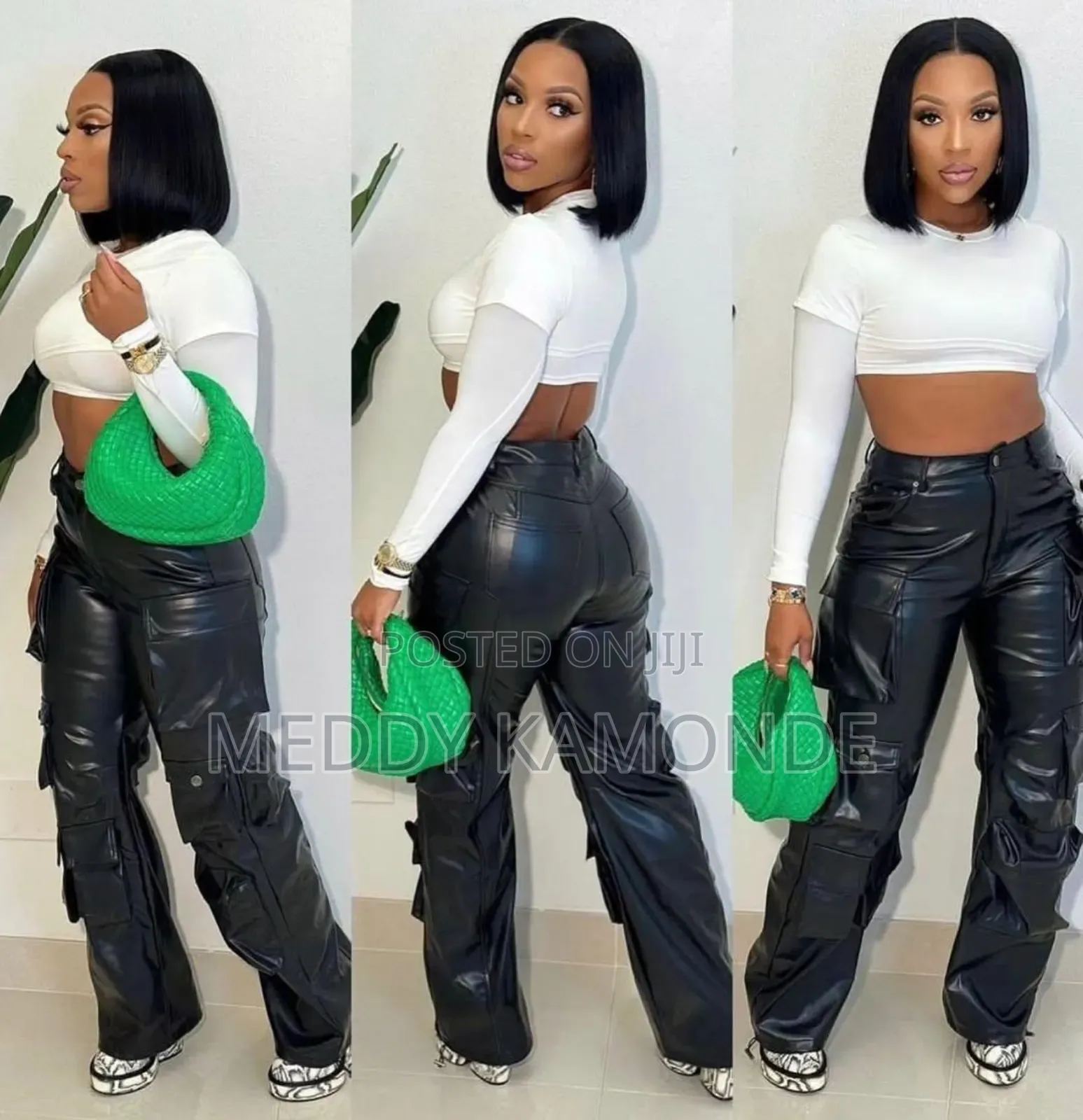 Leather Trouser Side Pocket/Cargo