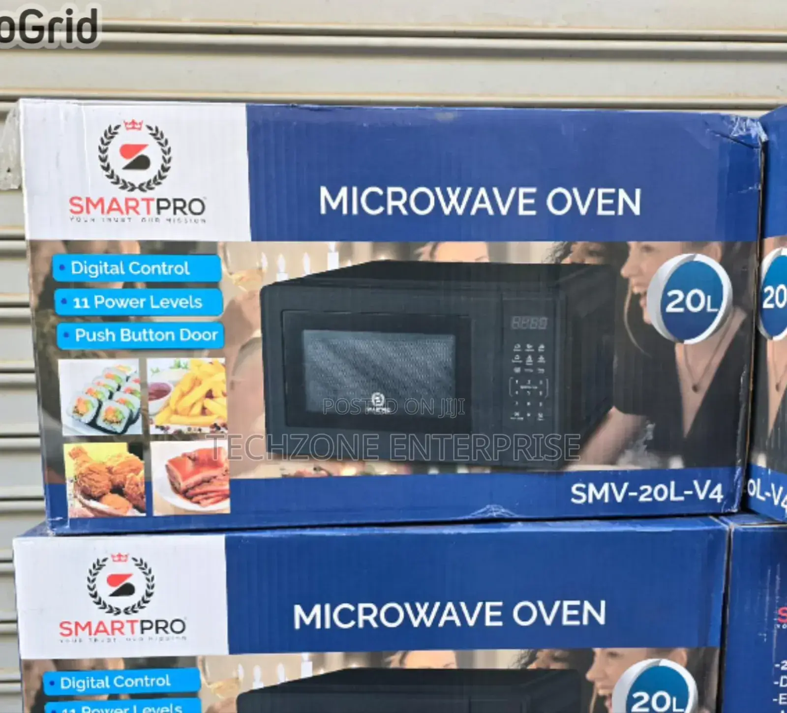 Smartpro (Smv-20) 20l Digital Microwave Ovens - Black 