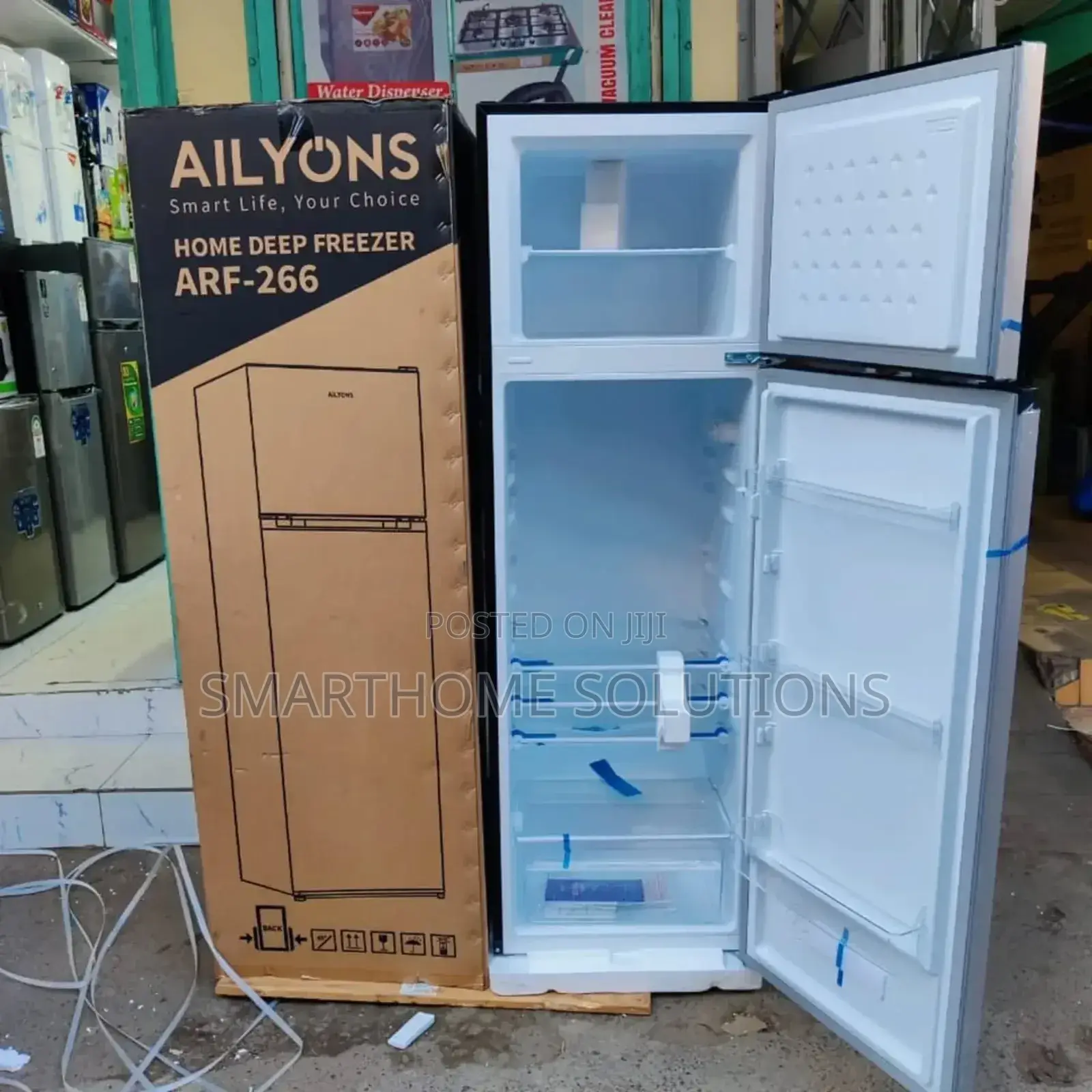 Fridge Ailyons 266l Ailyons, 2 Door, Tempered Glass Shelves