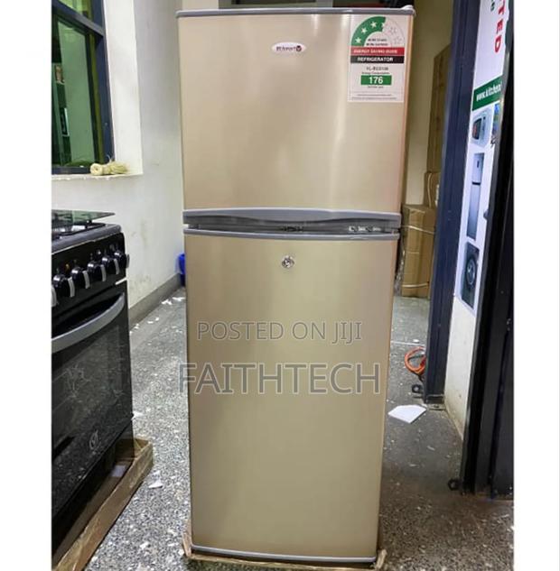 Silver Volsmart 138litres Double Door Refrigerator