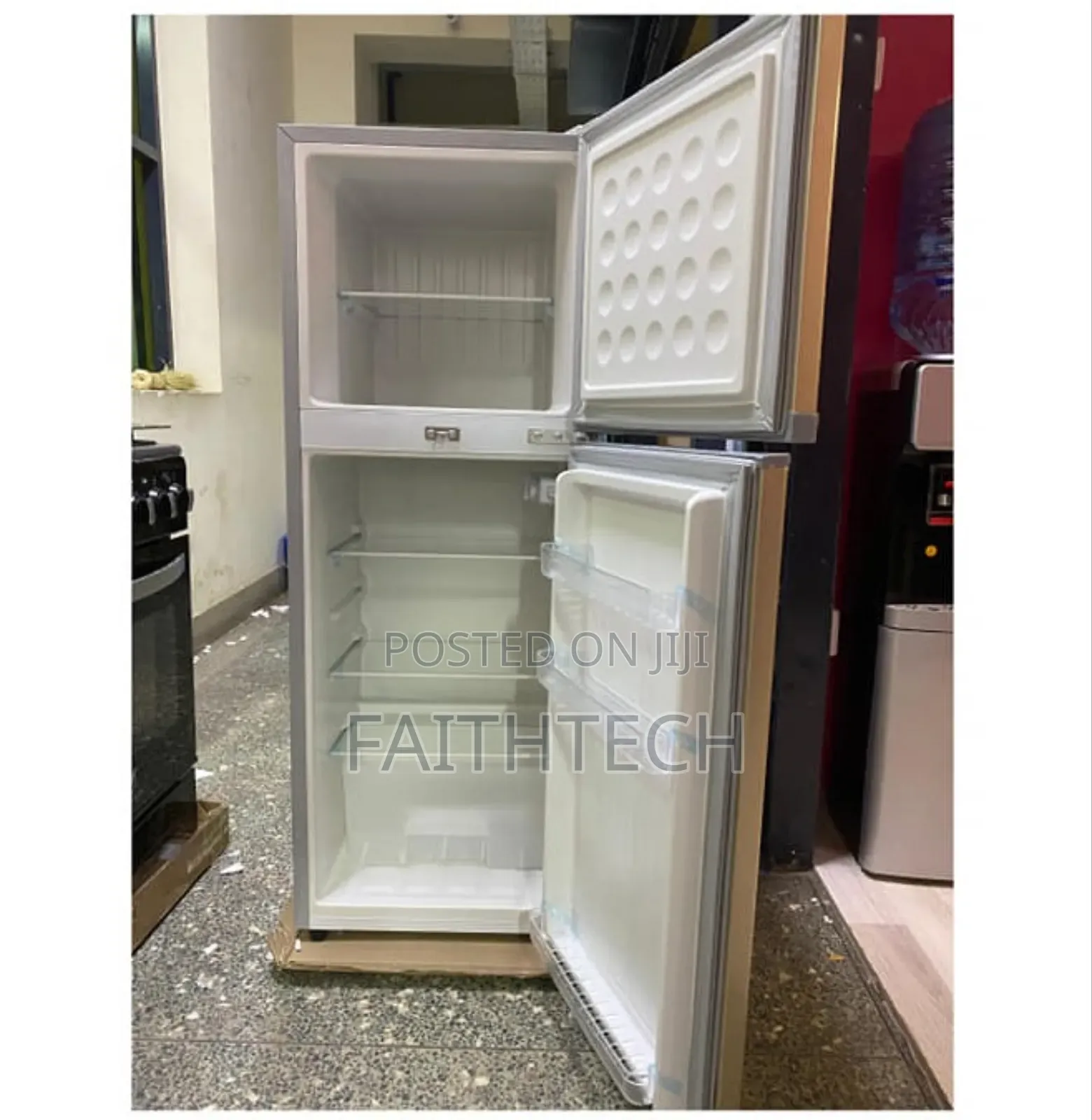 Silver Volsmart 138litres Double Door Refrigerator