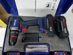 Brushless Cordless Drill Royce With Two Batteries