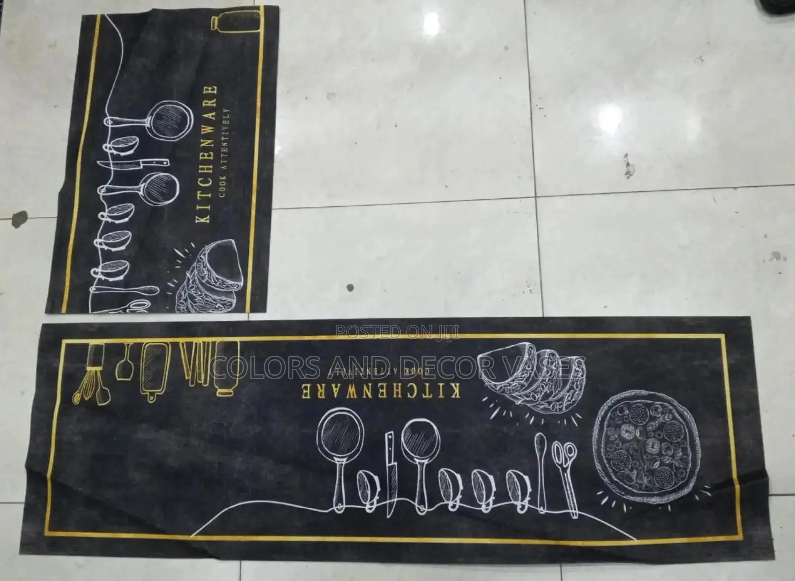 High Quality Rubber Underside Floor 3d 2in1 Kitchen Mat
