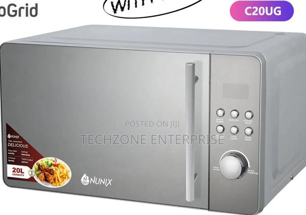 Nunix C20ug Digital Microwave With Grill, Silver - main view