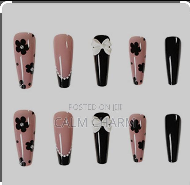 24pc Full Cover Nail Handmade Long Press on Nails