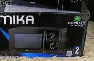 Black 20 Litres Mika Manual Solo Microwave - 700 Watts