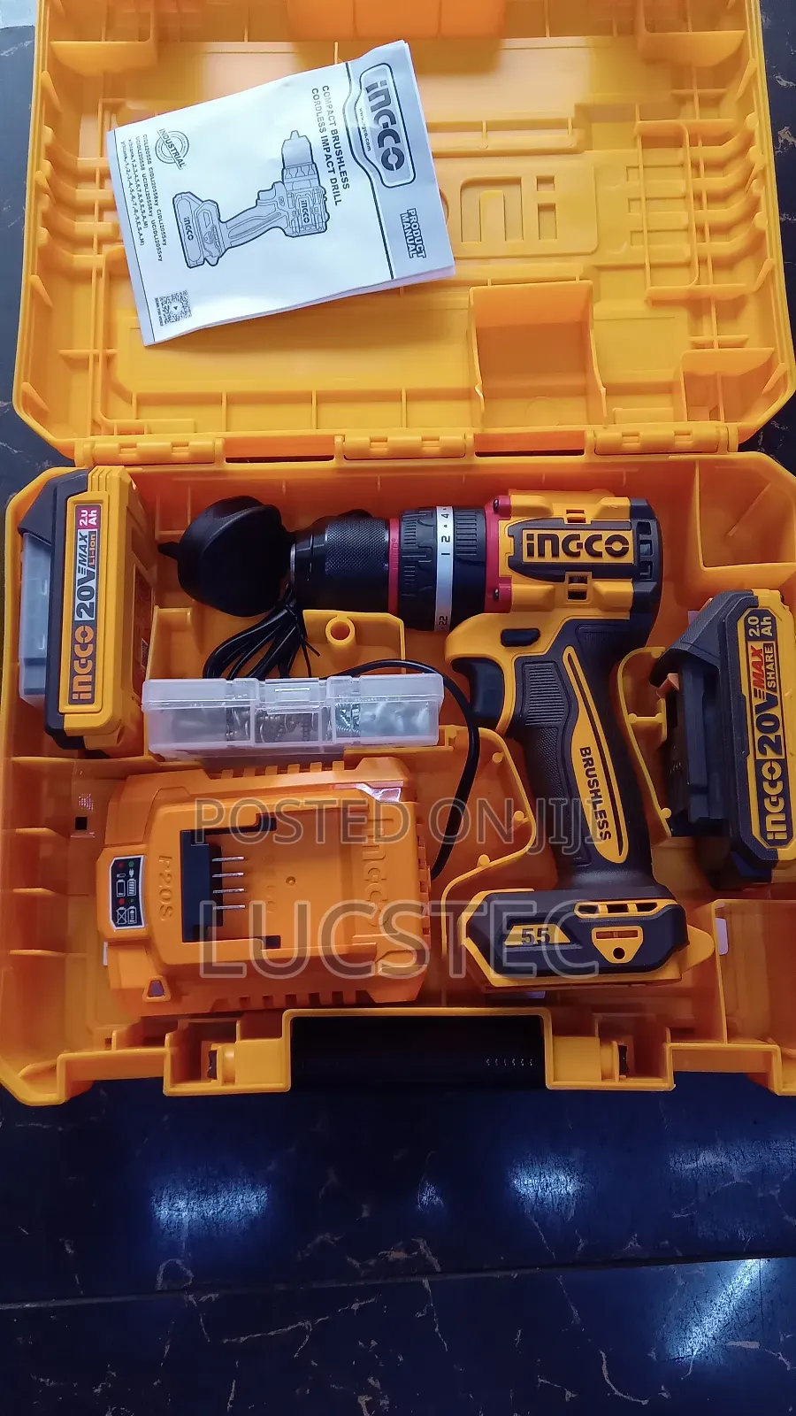 Ingco 20v Brushless Impact Drill