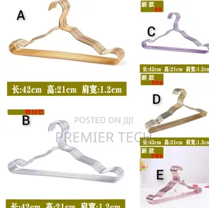 *5pc Plastic Clothes Drying Hanger Non-Slip Clothing Hangers