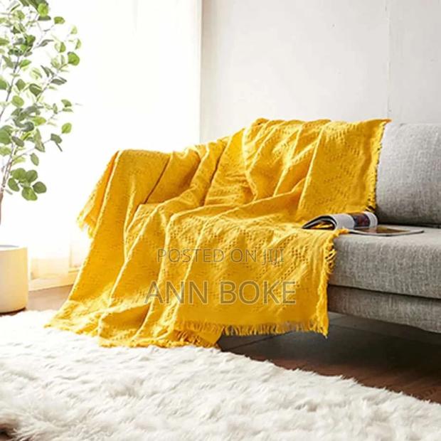 
Solid Tassel Multipurpose Decorative Throw Blanket - thumbnail 4