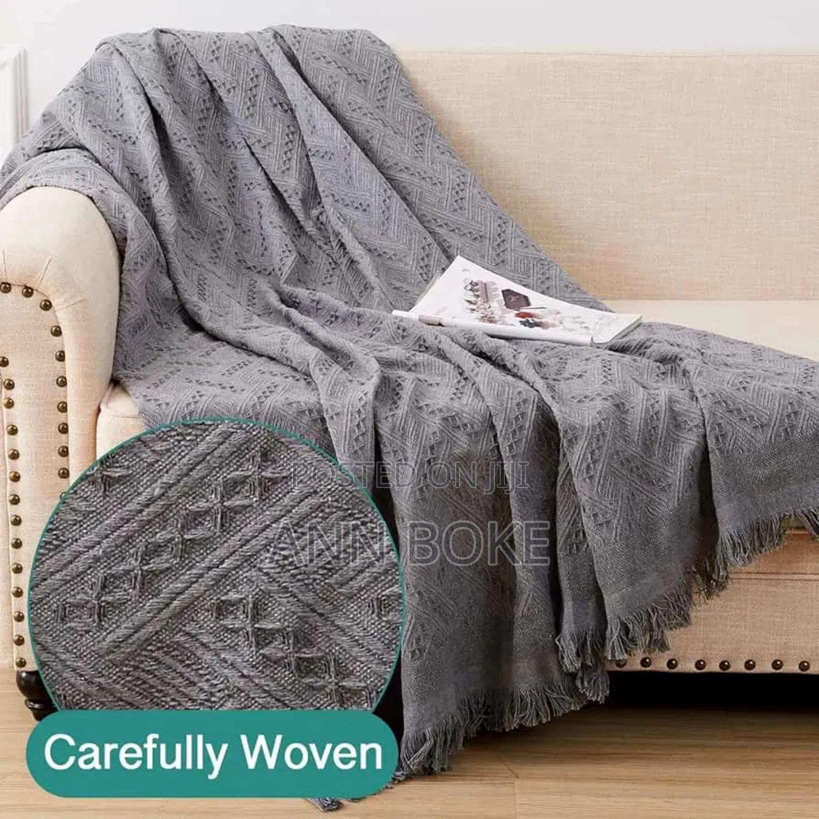 
Solid Tassel Multipurpose Decorative Throw Blanket