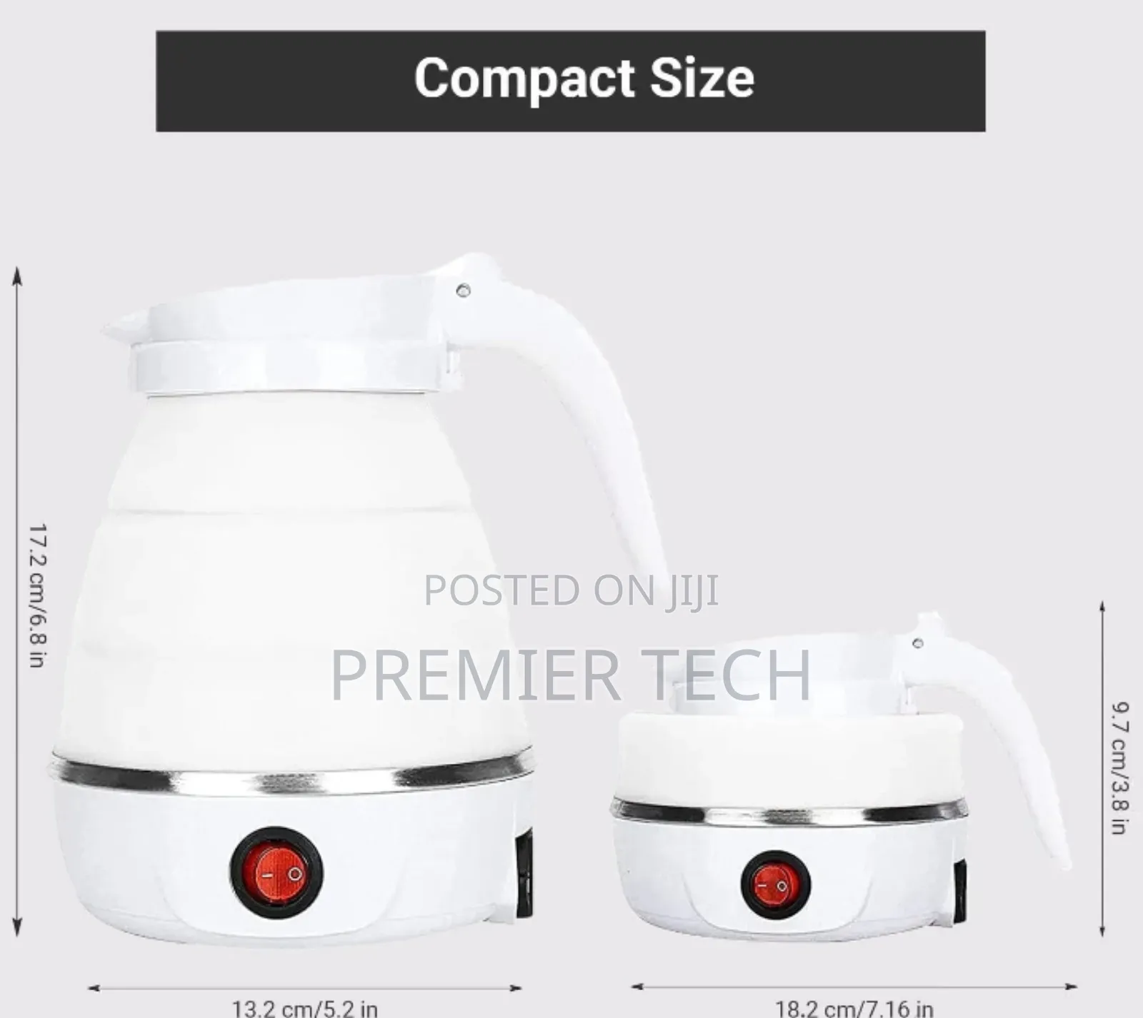 Foldable Portable Electric Kettle With a Silicon Body