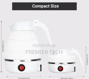 Foldable Portable Electric Kettle With a Silicon Body