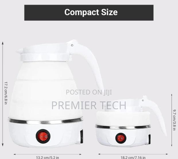 Foldable Portable Electric Kettle With a Silicon Body