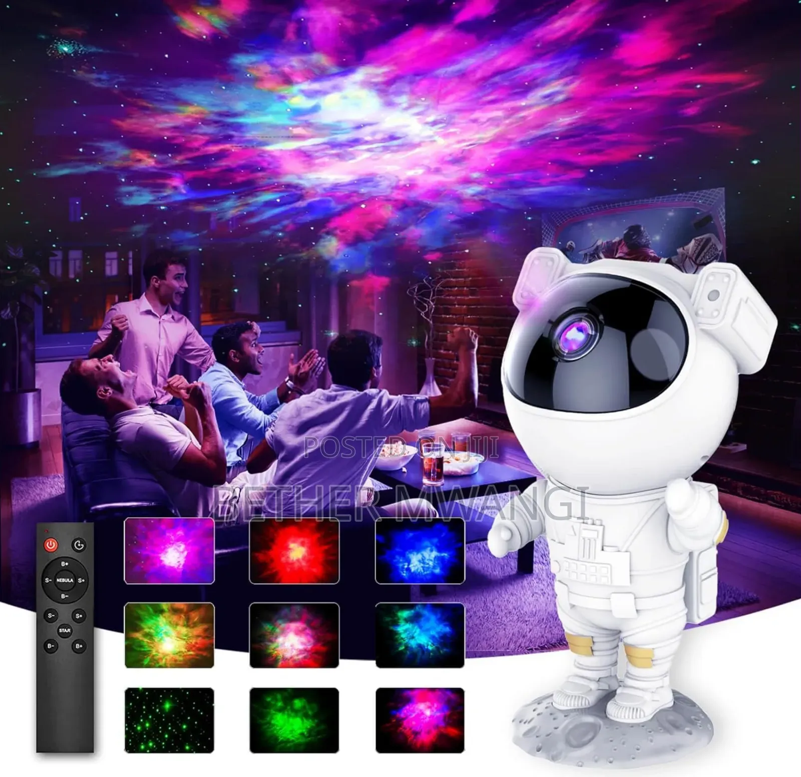 Astronaut Ambient Light Projection in Kenya