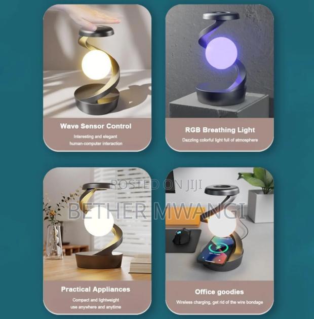 Rotating Motion Sensor Lamp With Wireless Charger In Kenya - thumbnail 5