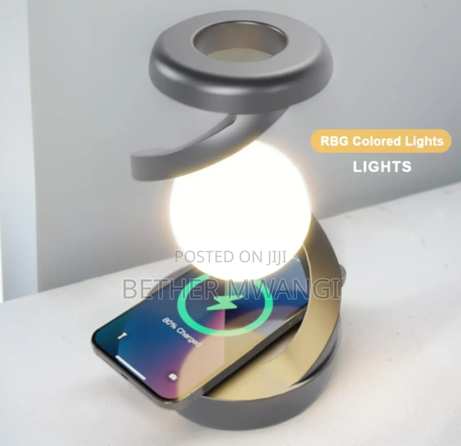 Rotating Motion Sensor Lamp With Wireless Charger In Kenya