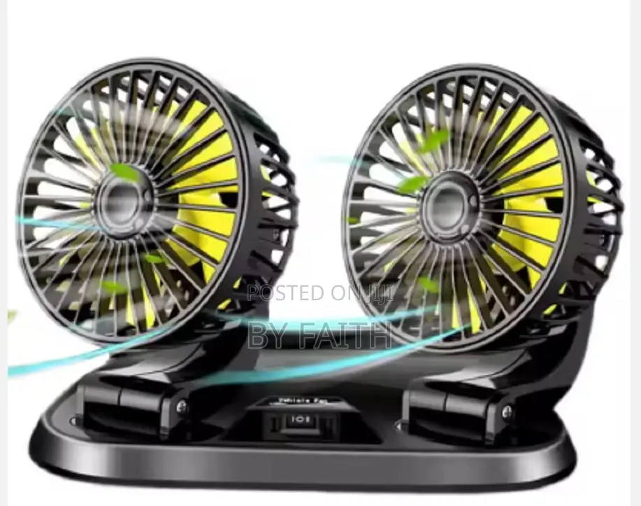 12/24v Car Cooling Fan 360° Adjustable