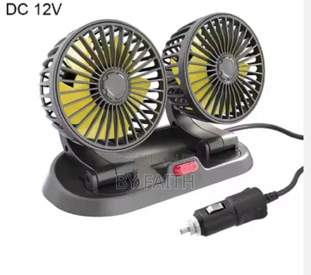 ''Car Cooling Air Fan,12v/24v Electric Dual Head Cooling Air - main view