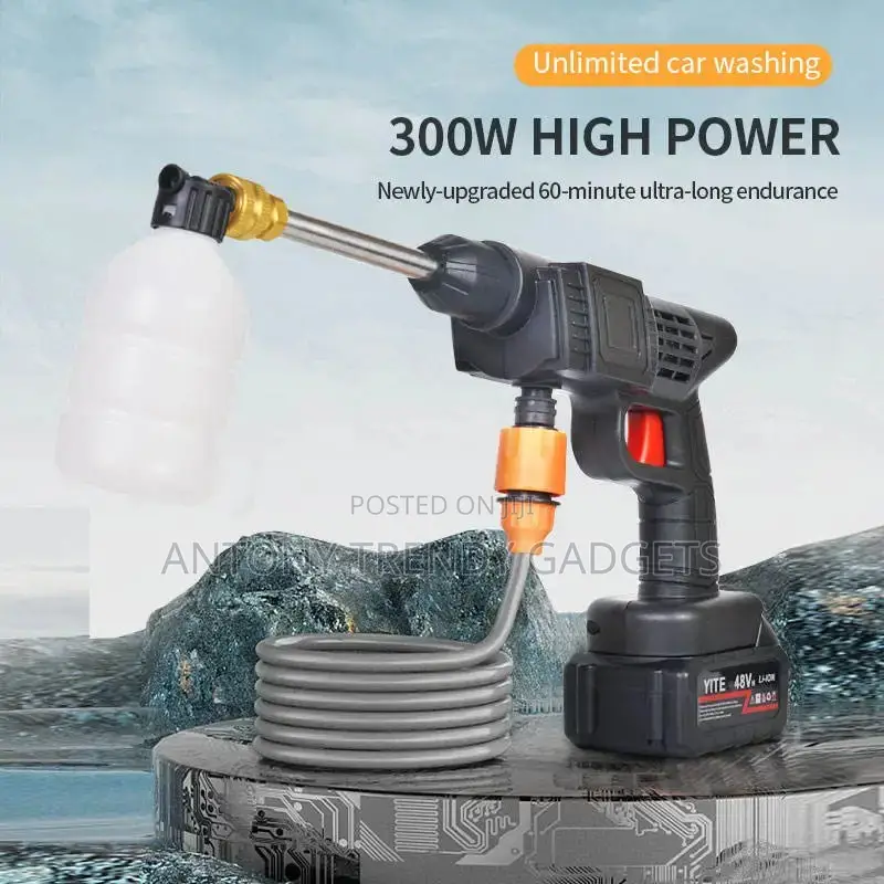 Rechargeable Car Washer – Electric Jet Spray Gun