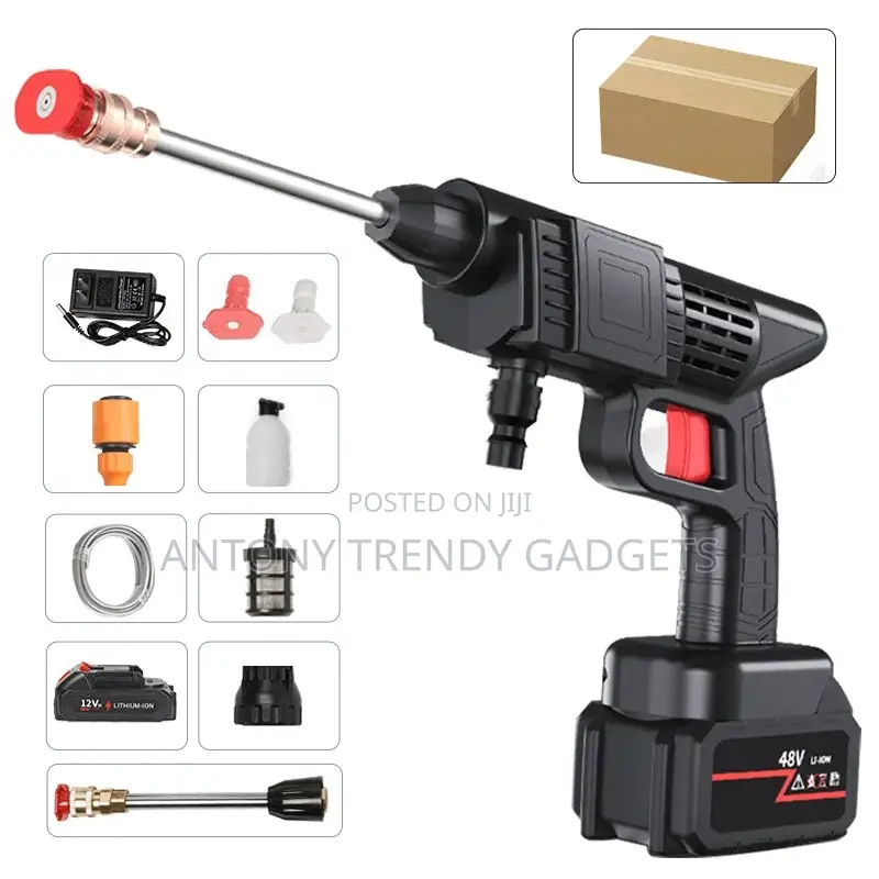 Cordless Power Washer – Portable Car Wash Spray Tool