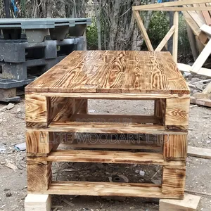 Artisan Wooden Pallet Coffee Table, Rustic Elegance