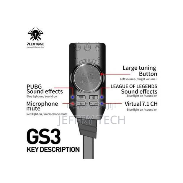 Plextone Virtual Usb Sound Card Converter Adapter - thumbnail 3